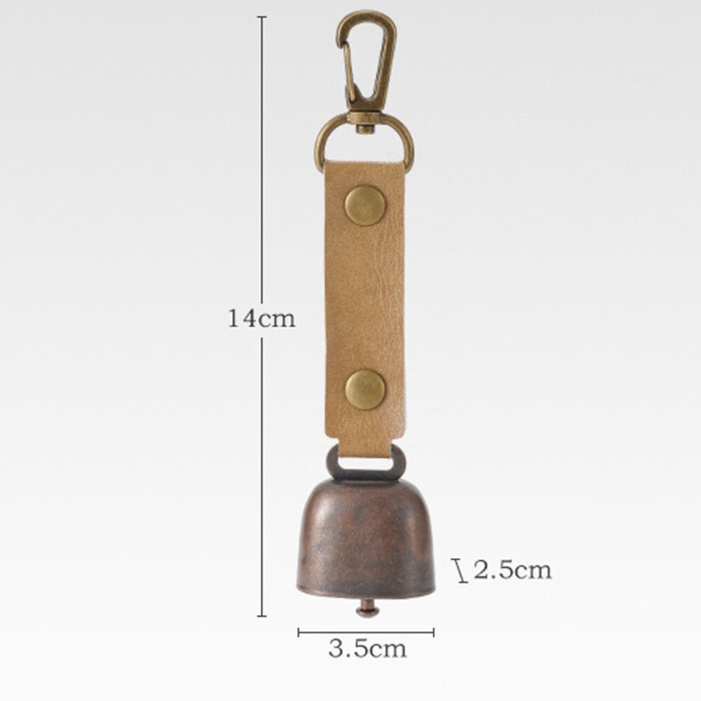 Functional Metal Cowbell Keychain for Outdoor For Camping with Pet Bear