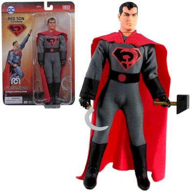 Mego Figur Red Son Superman 8 Inch Limited Edition BRANDNEU & VERSIEGELT