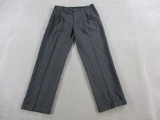 Brooks Brothers Pants Mens 35x31 Meas 33x31 Gray Wool Stretch Dress Trousers