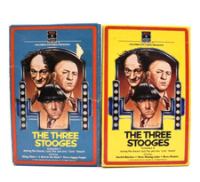 The Three Stooges Vol 1  2 Betamax RCA 1982 Larry Moe Curly Black  White 