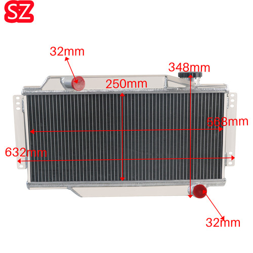 2 Row Aluminum Radiator For 1964 65 66-1978 Triumph Spitfire Mark III ...