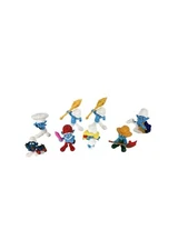 SMURFS Figures Lot of 8 McDonalds Happy Meal Toys 2011 & 2013 Peyo 3” PVC