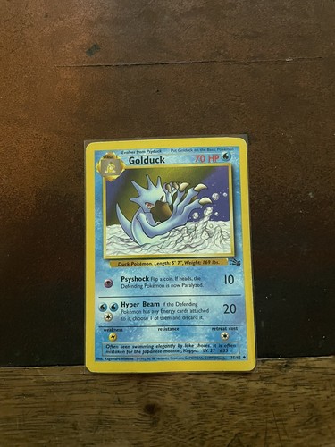 Pokemon Karte – Golduck (35) Aus Dem Fossil Set, 1. Edition, Wasser-Typ, 70 HP