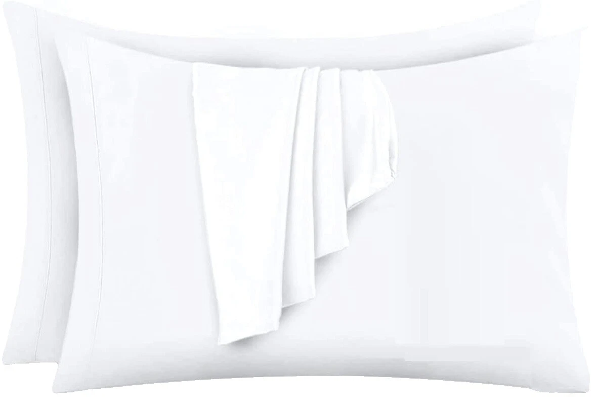 Fundas De Almohada Blanca de mezcla de algodón