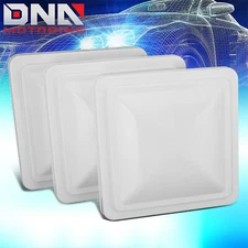 For 14" X 14" 3Pcs White RV Camper Trailer Vent Lid Replacement Roof Part Kit