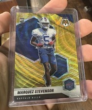 2021 Mosaic Marquez Stevenson #390 RC Gold Prizm Buffalo Bills /17 RARE !
