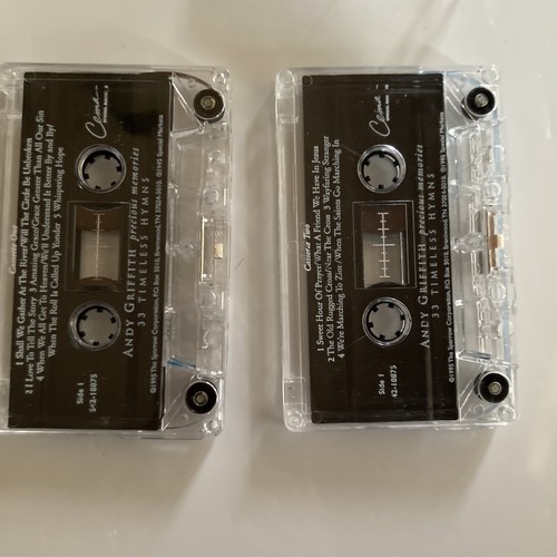 ANDY GRIFFITH, SET OF 2 PRECIOUS MEMORIES CASSETTES, 33 TIMELESS HYMNS 1989 - Picture 5 of 5