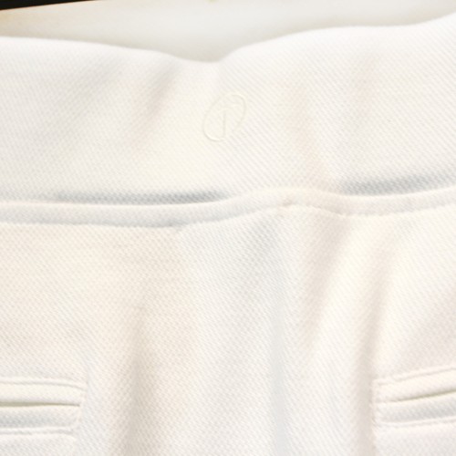 Gonna pantaloncino tennis Talbots bianco waffle maglia zip tasca cotone XL - Foto 6 di 7