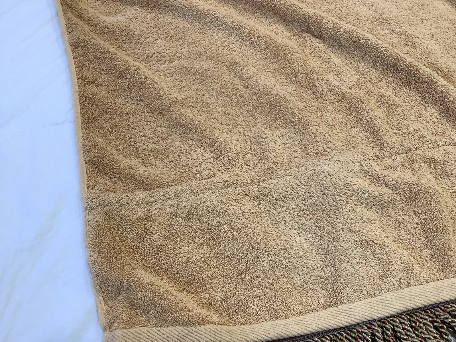 CROSCILL Carrington Fringed Striped Cinnamon 4 Towels