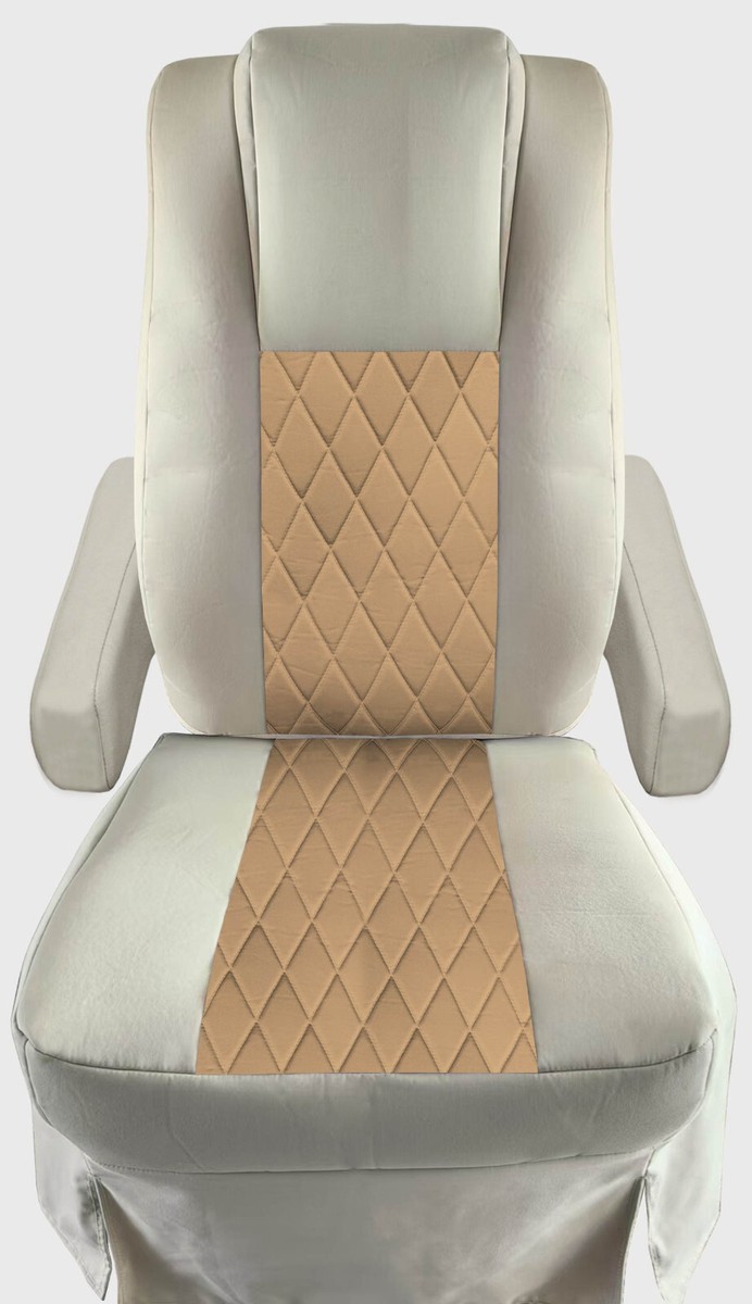 Motorhome RV Camper Captain Chair Seat Covers w/diamond stitch