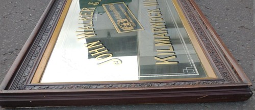 Antique John Walker Whisky (Pre - Johnnie Walker) Mirror 125cm by 75cm Pre-1909 - Picture 8 of 13