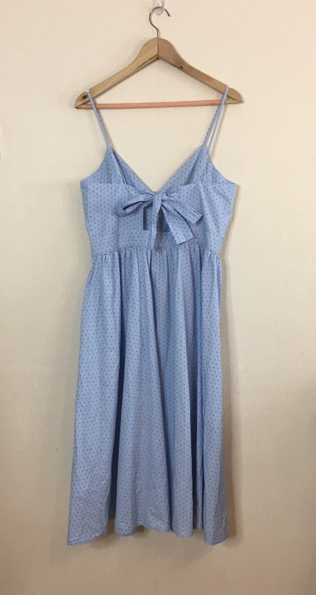 H&m blue polka dot best sale dress