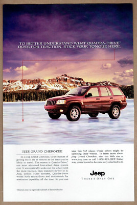 2000 Vintage Jeep Grand Cherokee Print Ad Advanced Four Wheel Drive ...