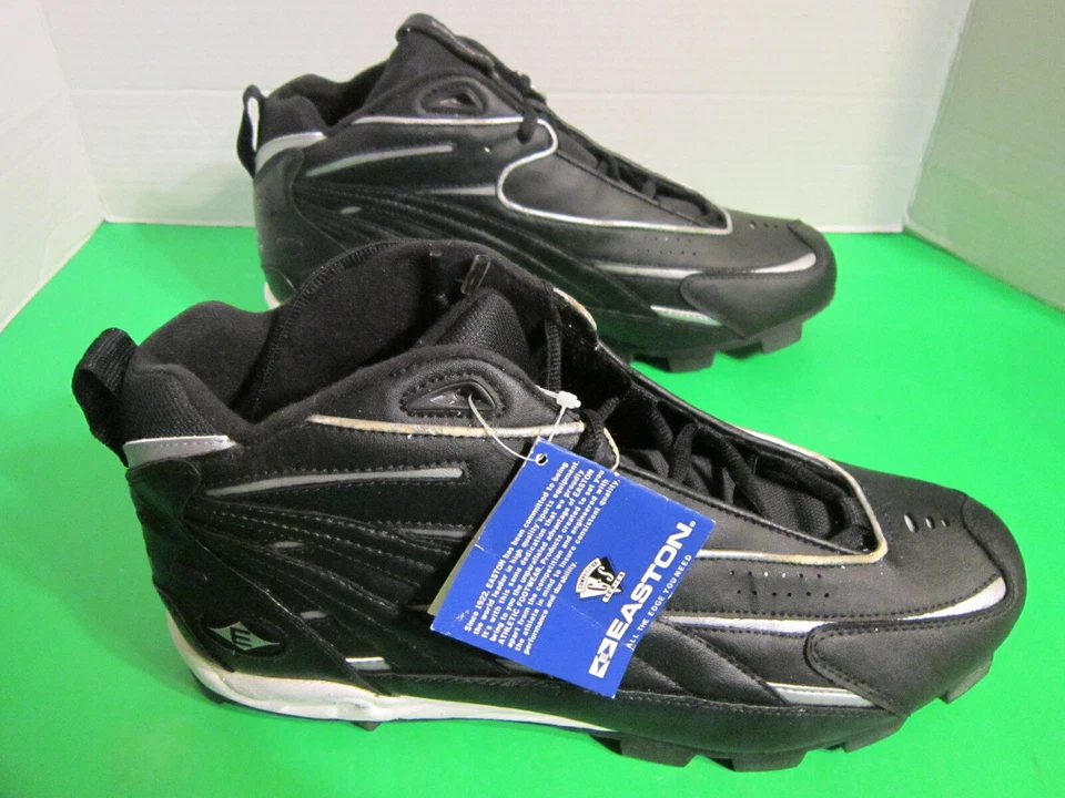 Botines de fútbol Easton VRS M0345 para hombre negro/blanco talla US 13 Foto 4 de 4