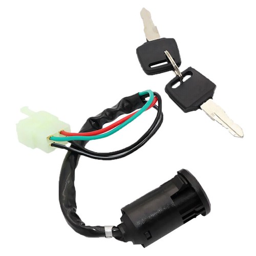 Key Ignition Start Switch Lock 50cc 110cc 125cc 250cc Scooter ATV 4-Wire Car - Bild 2 von 6