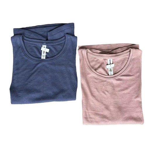 Lot of 2 Athleta Tank Tops Woments S Well Rested Mauve & Slate Athleisure Lounge