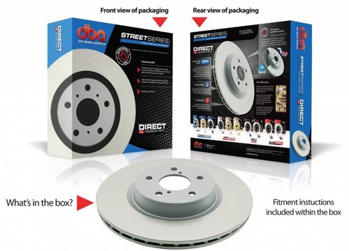 2x DBA DBA403 Street Standard SLD FIT Mitsubishi Galant 89-93 R ROTOR PAIR - Bild 2 von 2