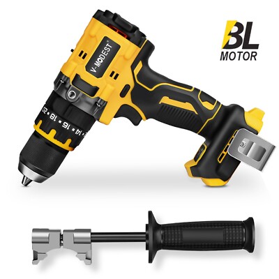 For DEWALT 20V MAX Battery Cordless Brushless 1/2'' Hammer Drill Driver 2-Speed