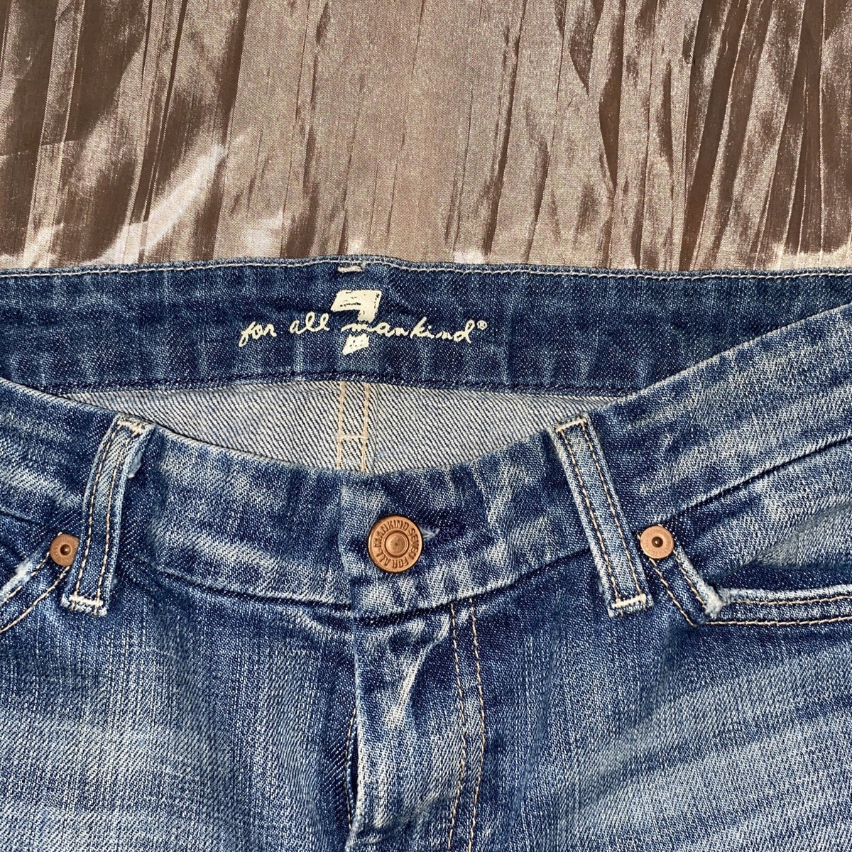 7 for all mankind 7UG20R70U71A9 関税送料込 Seven For All Mankind Authentic Distressed Dojo