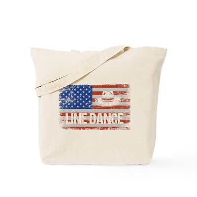 CafePress Line Dance Line Dancing American F Tote Bag (728407864)