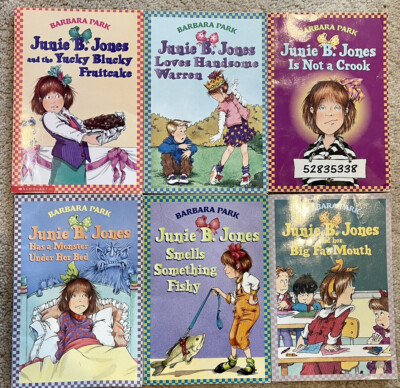 VTG Junie B. Jones Books #3, 5, 7, 8, 9, 12 By Barbara Park