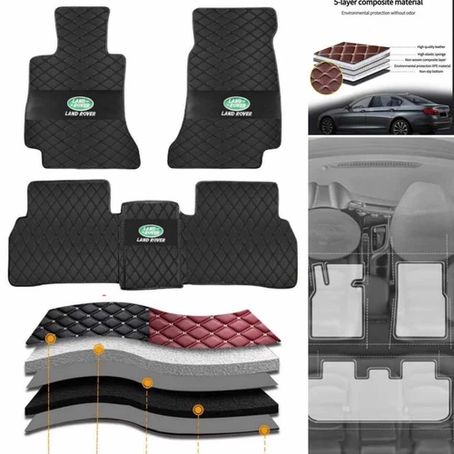 For Land Rover All Weather Car Floor Mats Custom Foot Pads Waterproof Carpets - Imagen 8 de 37