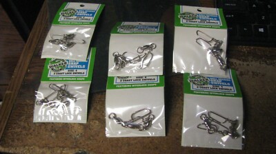 coastlock ball bearing snap/swivels. size 4, 18 ct, free shipping
