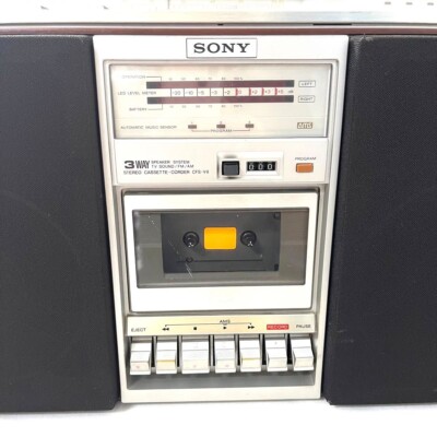 【動作品】SONY CFS-V8 STEREO ZILBA'P SONY CFS-V8 Luxury Stereo Radio Cassette ZILBA'P ZILBAP Good