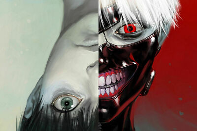 Tokyo Ghoul Kaneki Ken Japan Anime Boy Room Wall Print Poster