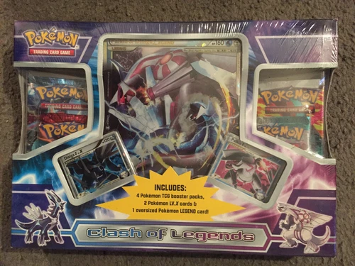 POKEMON CLASH OF LEGENDS PALKIA DIALGA BOX SEALED 4 BOOSTERS 2010 RARE HTF