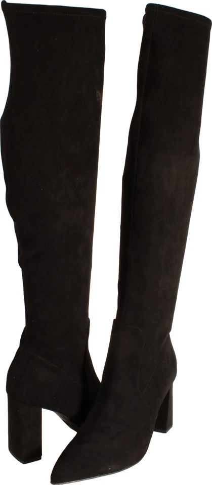 Wild Pair Eileene Women's Over The Knee Boots Black Faux Suede US Size 10.5 M - Image 2 of 4