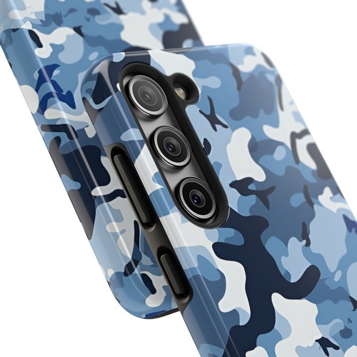 Blue Camouflage Phone Case for iPhone 16 15 14 13 12 11 X SE 8 iPhone Case Gifts - Picture 99 of 109