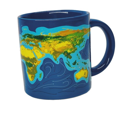 Climate Change 2015 Blue Teal Mug 12 oz Coffee Cup By Unemployed Philosopher - Picture 4 of 7