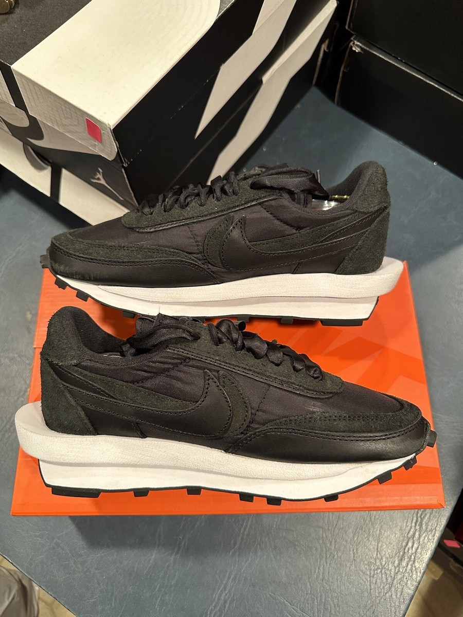 Size 5.5 - Men's Nike LD Waffle Sacai Black Waffle Nylon BV0073