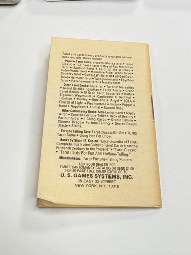 Tarot siciliano 1981 vintage juegos de Estados Unidos -- Kaplan -- Modiano con caja de almacenamiento de madera - Imagen 13 de 20