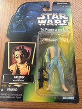 Star Wars The Power of the Force Green Card Greedo & Ponda Baba New Kenner 1996