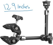 SMALLRIG 12.9 Inches Magic Arm Clamp, with 1/4'' Screw Anti-Deflection Retract