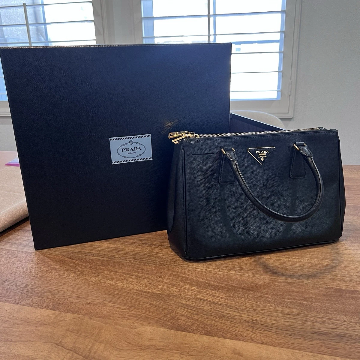 PRADA Saffiano Lux Tote Small Bags & Handbags for Women for sale