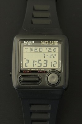 Casio DB-33W super rare Databank watch released in 1993 DB-33W