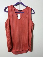 Banana Republic Women's Geometric V-Neck Sleeveless Blouse Sz M NWT