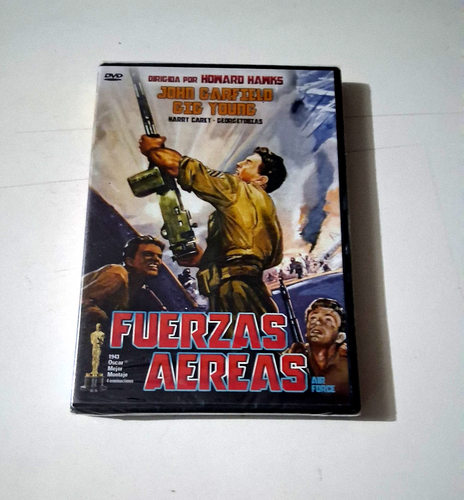 DVD ”FUERZAS AEREAS" PRECINTADO AIR FORCE HOWARD HAWKS JOHN GARFIELD GIG YOUNG - Foto 1 di 2