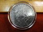 Aztec God of Death 1 Oz .999 Silver Bullion Round - No Reserve