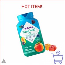 Vitafusion Fiber Well Fit Gummies Supplement, 90 Count Packaging May Vary 