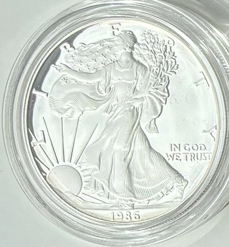 1986-S American Silver Eagle Proof 1 oz ASE 'Without' the COA OGP Key Date #610
