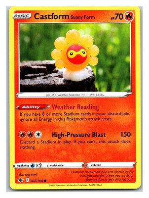 SWSH06: Chilling Reign #022/198 Castform Sunny Form