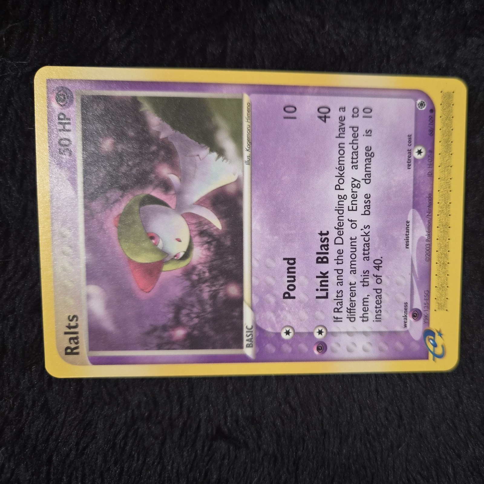 Ralts - 68/109 Ruby & Sapphire - Pokémon TCG - 2003 NEAR MINT
