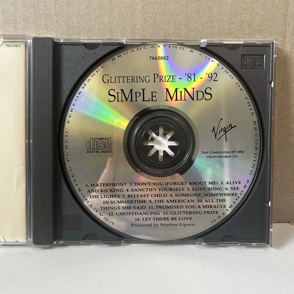 Simple Minds - Glittering Prize 1981-1992 CD Album Greatest Hits - Image 4 of 4