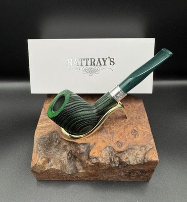 Rattray s Brave Heart 152   G Green   Sandblast Billiard   9mm Filter   New