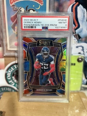2023 Panini Select - Phenomenon Derrick Henry #PH-DHE Tie-Dye Prizm /25