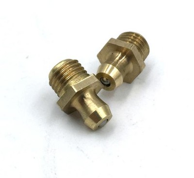 10Pcs M5 Metric male Brass Grease Zerk Nipple Fitting For grease gun 